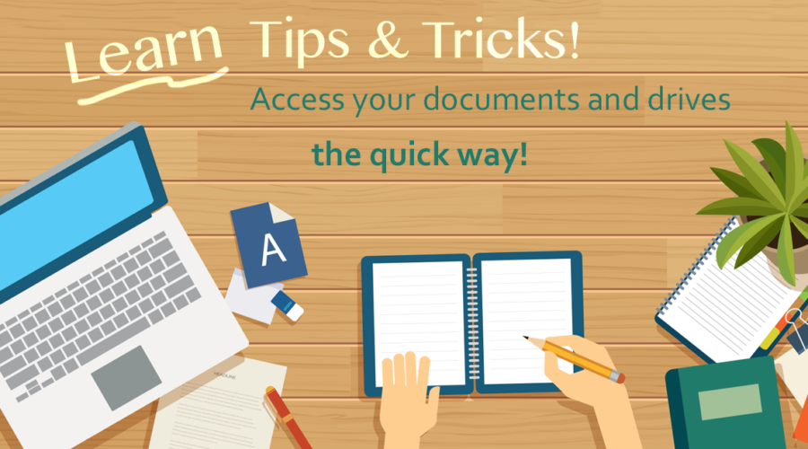 Access your documents, desktop, pictures . . . 
