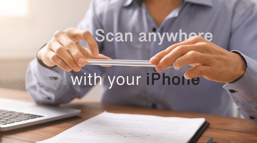 Scan anywhere you are with notes app on your iPhone